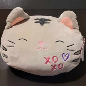 Tally Tabby Cat 12" Stackable Pillow Squishmallow Valentines Day XO Hearts